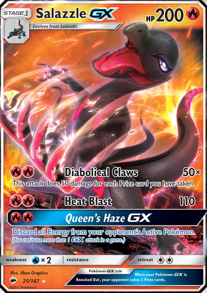 Salazzle GX Ultra Rare (25/147) sm3