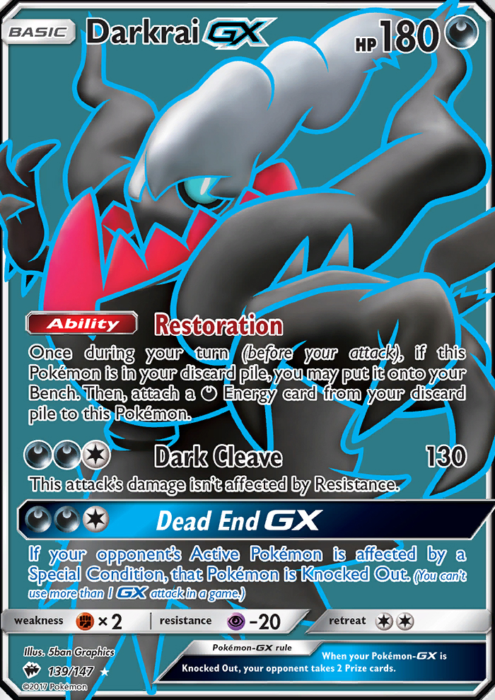 Darkrai GX Ultra Rare (139/147) sm3