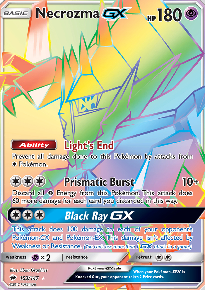 Necrozma GX Secret Rare (153/147) sm3