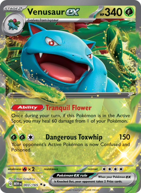 Venusaur ex Double rare (003/165) sv03.5