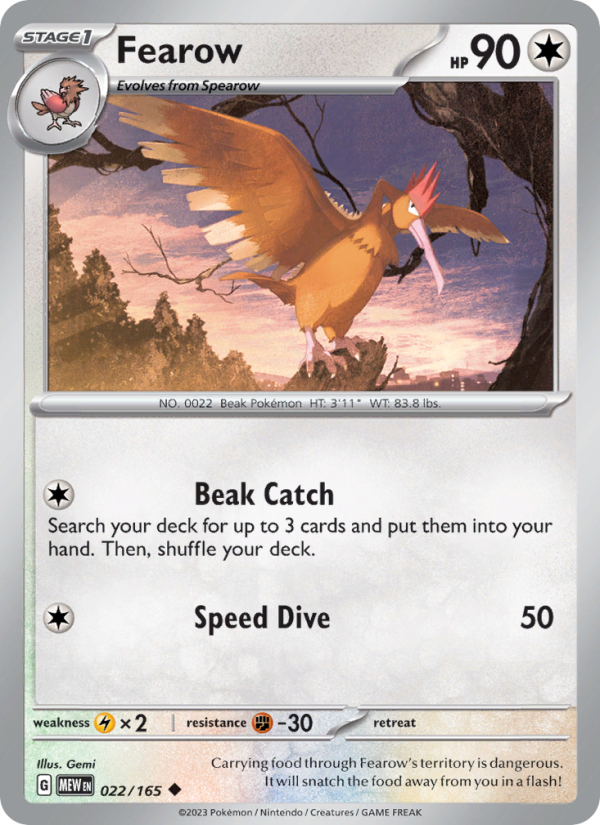 Fearow Uncommon (022/165) sv03.5