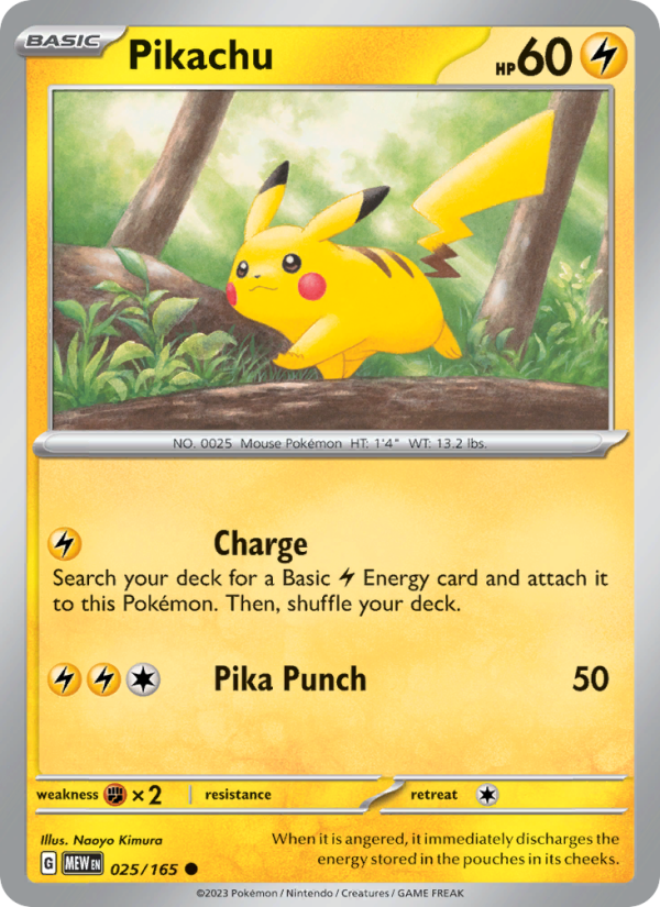 Pikachu Common (025/165) sv03.5