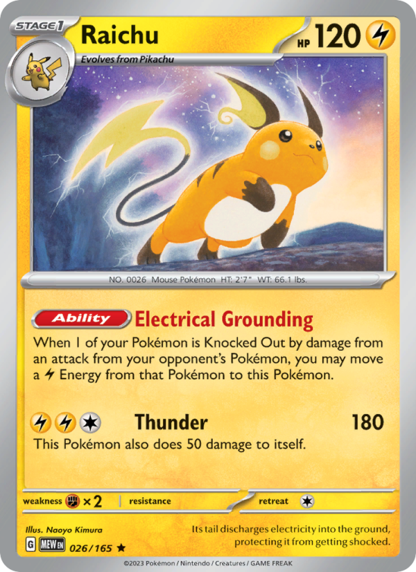 Raichu Rare (026/165) sv03.5