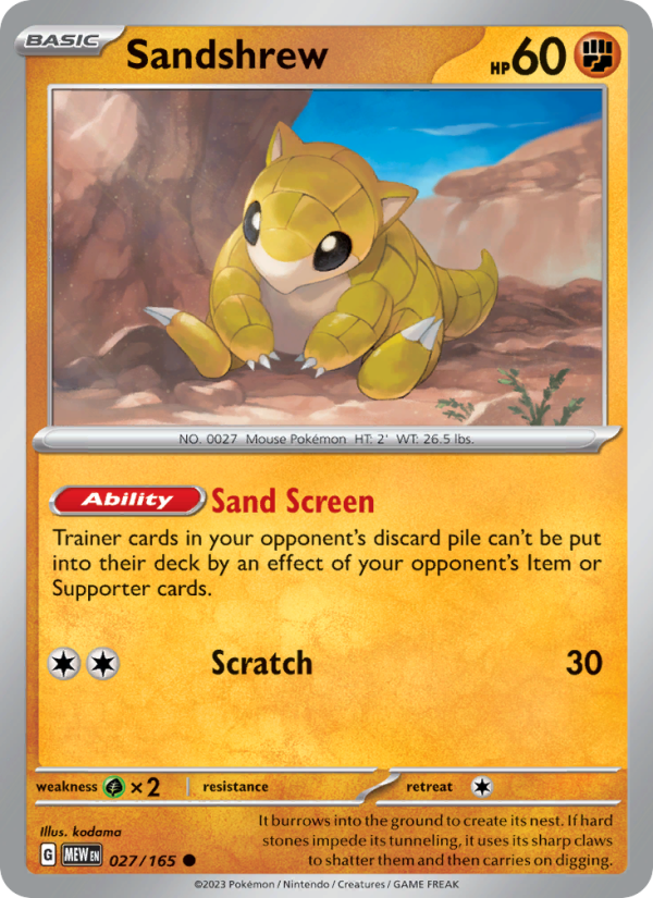 Sandshrew Common (027/165) sv03.5
