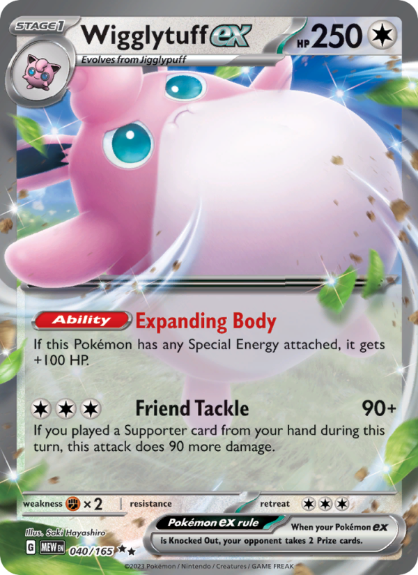 Wigglytuff ex Double rare (040/165) sv03.5