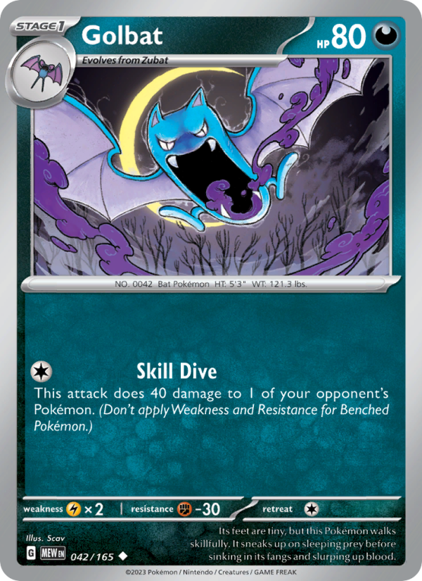 Golbat Uncommon (042/165) sv03.5