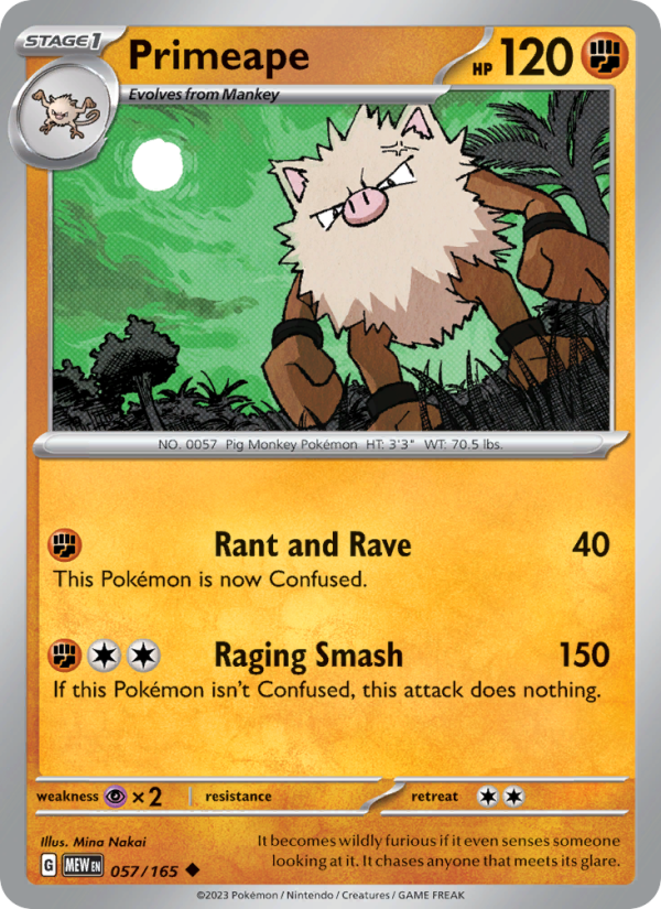 Primeape Uncommon (057/165) sv03.5