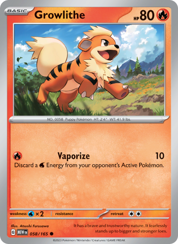 Growlithe Common (058/165) sv03.5