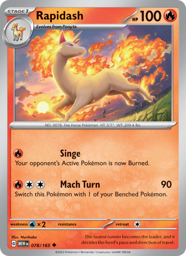 Rapidash Uncommon (078/165) sv03.5