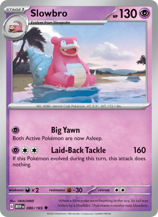 Slowbro Uncommon (080/165) sv03.5