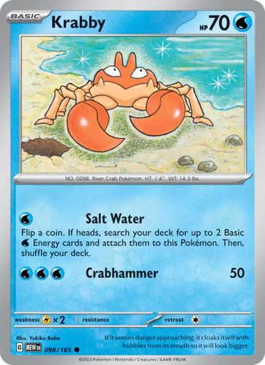 [sv03.5-098] Krabby Common (098/165) sv03.5