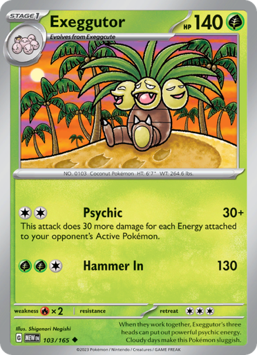 [sv03.5-103] Exeggutor Uncommon (103/165) sv03.5