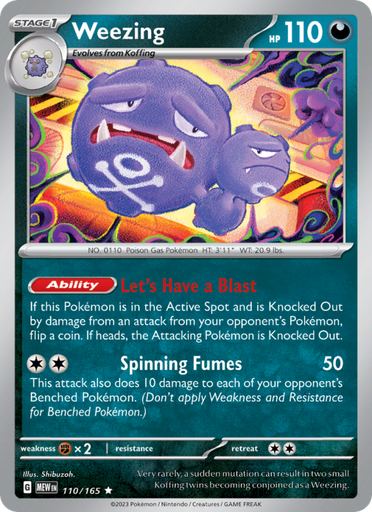 [sv03.5-110] Weezing Rare (110/165) sv03.5