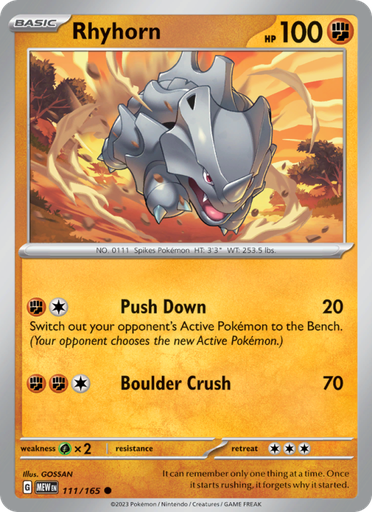[sv03.5-111] Rhyhorn Common (111/165) sv03.5