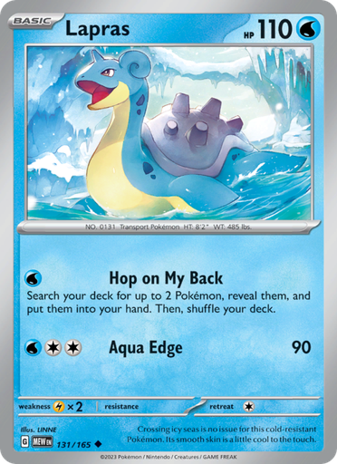 [sv03.5-131] Lapras Uncommon (131/165) sv03.5