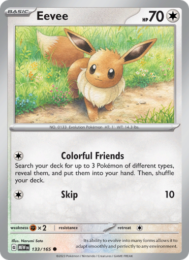 [sv03.5-133] Eevee Common (133/165) sv03.5