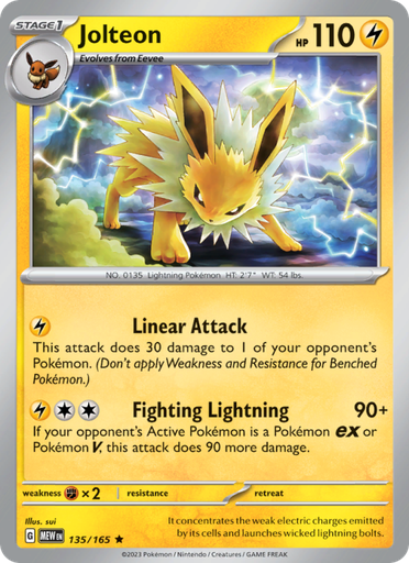 [sv03.5-135] Jolteon Rare (135/165) sv03.5