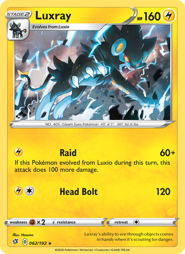 [swsh2-62] Luxray Holo Rare (62/192) swsh2