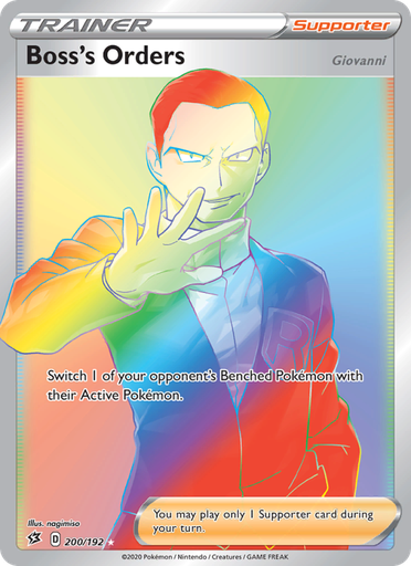[swsh2-200] Boss's Orders (Giovanni) Secret Rare (200/192) swsh2