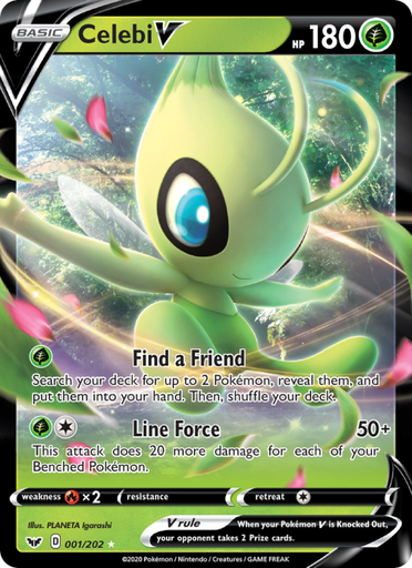 [swsh1-1] Celebi V Holo Rare V (1/202) swsh1