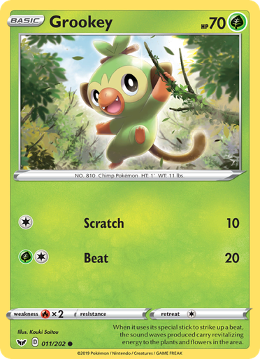 [swsh1-11] Grookey Common (11/202) swsh1