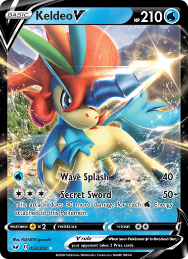 [swsh1-53] Keldeo V Holo Rare V (53/202) swsh1