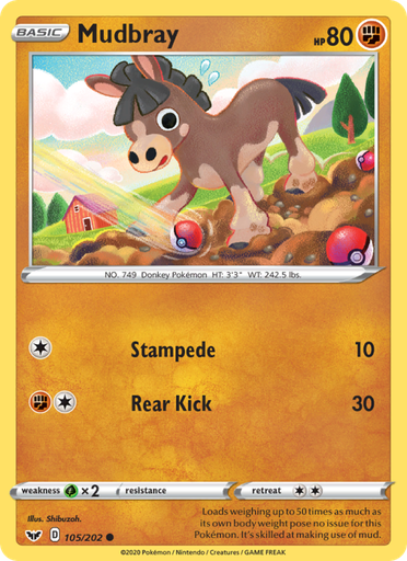 [swsh1-105] Mudbray Common (105/202) swsh1
