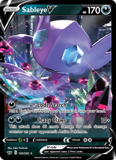 [swsh1-120] Sableye V Holo Rare V (120/202) swsh1
