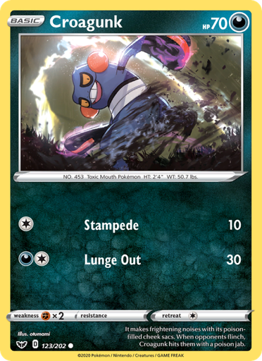 [swsh1-123] Croagunk Common (123/202) swsh1