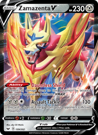 [swsh1-139] Zamazenta V Holo Rare V (139/202) swsh1
