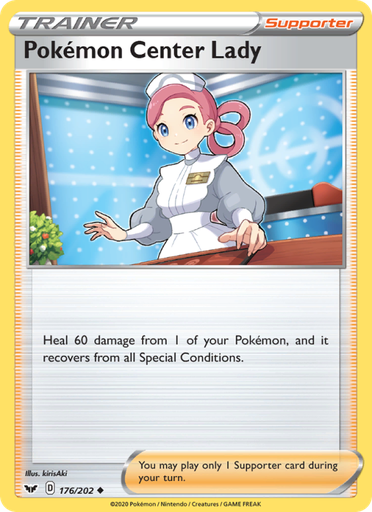 [swsh1-176] Pokémon Center Lady Uncommon (176/202) swsh1