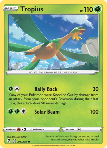 [swsh7-6] Tropius Rare (6/203) swsh7