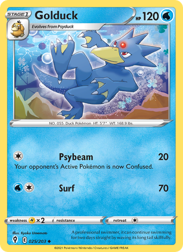 [swsh7-25] Golduck Uncommon (25/203) swsh7