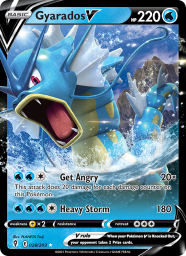[swsh7-28] Gyarados V Holo Rare V (28/203) swsh7