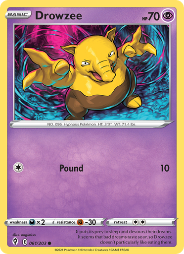 [swsh7-61] Drowzee Common (61/203) swsh7