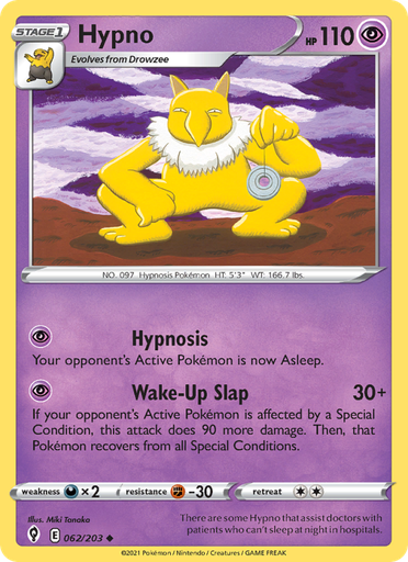 [swsh7-62] Hypno Uncommon (62/203) swsh7