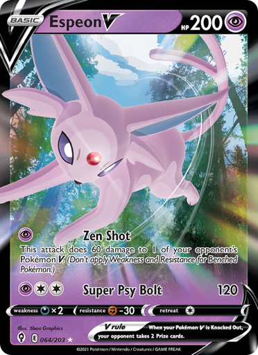 [swsh7-64] Espeon V Holo Rare V (64/203) swsh7