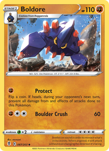 [swsh7-87] Boldore Uncommon (87/203) swsh7