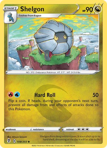 [swsh7-108] Shelgon Uncommon (108/203) swsh7
