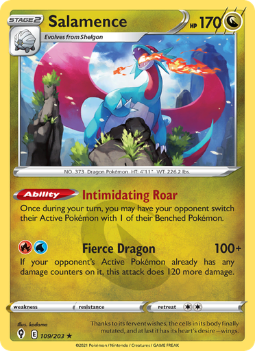 [swsh7-109] Salamence Holo Rare (109/203) swsh7