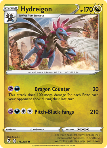 [swsh7-115] Hydreigon Holo Rare (115/203) swsh7