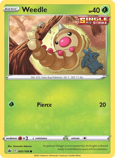 [swsh6-1] Weedle Common (1/198) swsh6