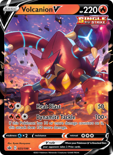 [swsh6-25] Volcanion V Holo Rare V (25/198) swsh6
