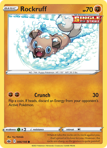 [swsh6-86] Rockruff Common (86/198) swsh6