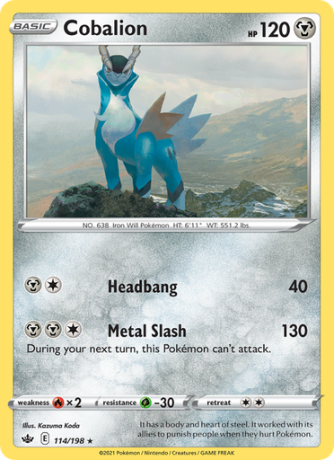 [swsh6-114] Cobalion Holo Rare (114/198) swsh6