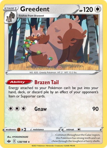 [swsh6-128] Greedent Holo Rare (128/198) swsh6