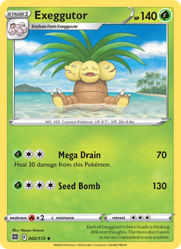 [swsh9-002] Exeggutor Uncommon (002/172) swsh9