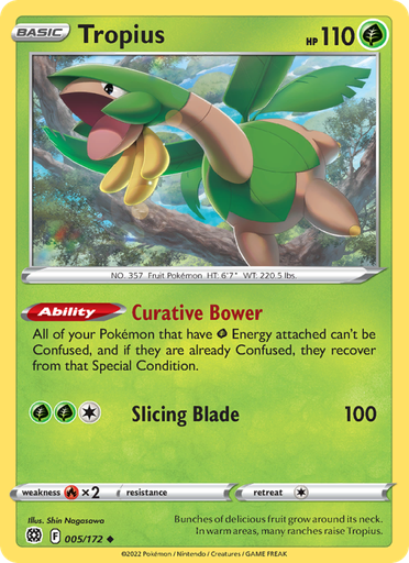 [swsh9-005] Tropius Uncommon (005/172) swsh9