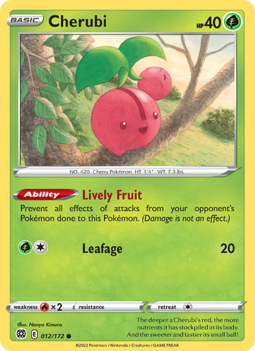 [swsh9-012] Cherubi Common (012/172) swsh9