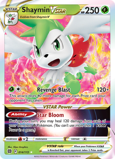 [swsh9-014] Shaymin VSTAR Holo Rare VSTAR (014/172) swsh9